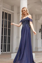 NumberSea - Arrival Sparkly A Line Off The Shoulder Mother Of The Bride Dresses With Beaded