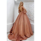 NumberSea - Attractive V - neck Long Sleeves Sparkly Prom Dress with Pockets