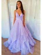 NumberSea - Ball Gown A - Line Prom Dresses Sparkle & Shine Dress Formal Wedding Party Floor Length Sleeveless Sweetheart Tulle Backless with Pleats Ruffles