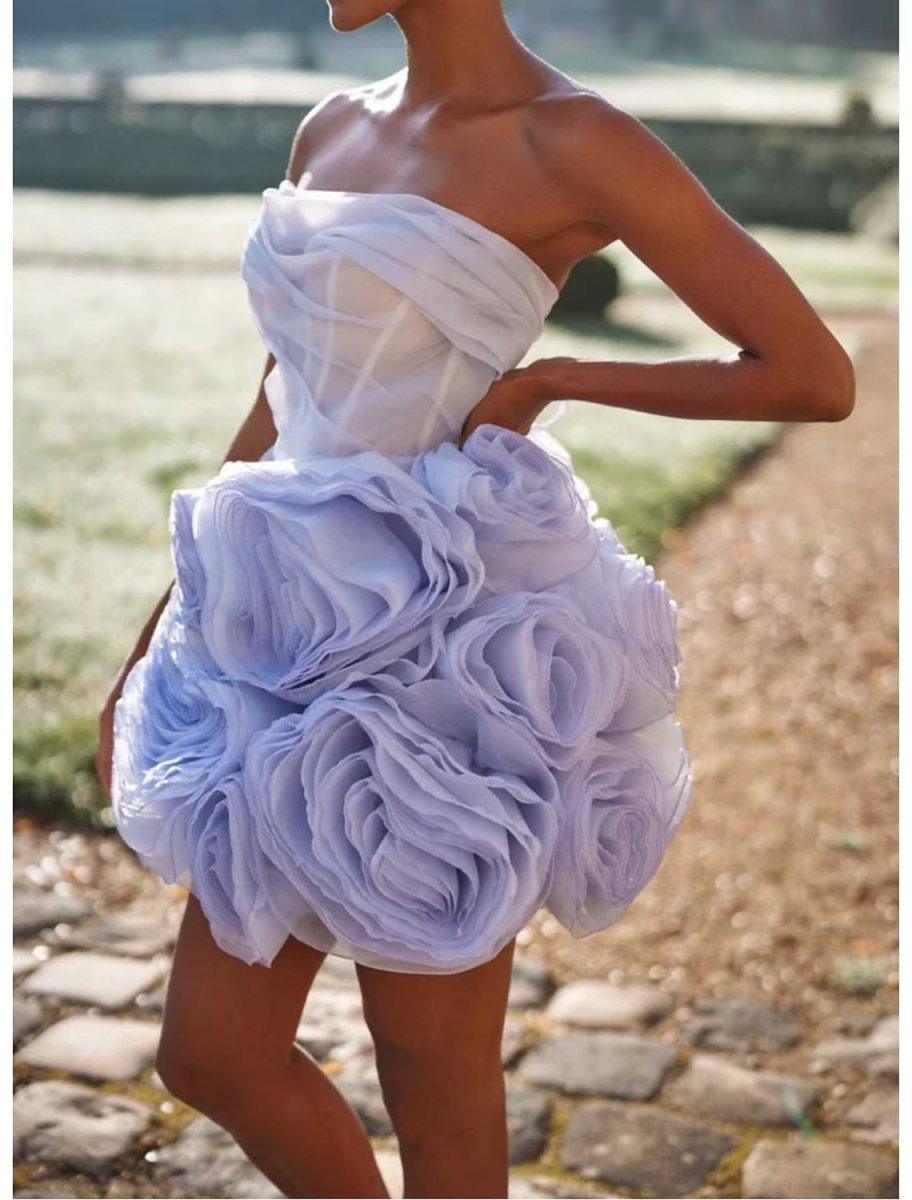 NumberSea - Ball Gown Homecoming Dresses Corsets Dress Party Wear Short / Mini Sleeveless Strapless Tulle with Ruched