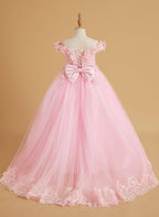 NumberSea - Ball - Gown/Princess Lace Sweep Train Pink Birthday Dress