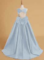 NumberSea - Ball - Gown/Princess Satin Sweep Train Flower Girl Dress