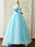 NumberSea - Ball - Gown/Princess Satin Tulle Floor - length Dress (2003227804)