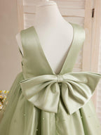 NumberSea - Ball - Gown/Princess Satin Tulle Knee - length Flower Girl Dress