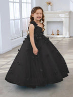 NumberSea - Ball - Gown/Princess Tulle Floor - length Flower Girl Dress