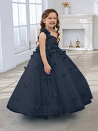 NumberSea - Ball - Gown/Princess Tulle Floor - length Flower Girl Dress