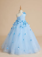 NumberSea - Ball - Gown/Princess Tulle Floor - length Flower Girl Dress