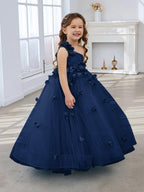 NumberSea - Ball - Gown/Princess Tulle Floor - length Flower Girl Dress