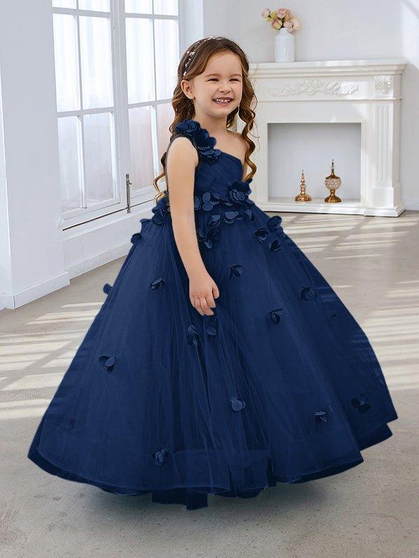 NumberSea - Ball - Gown/Princess Tulle Floor - length Flower Girl Dress