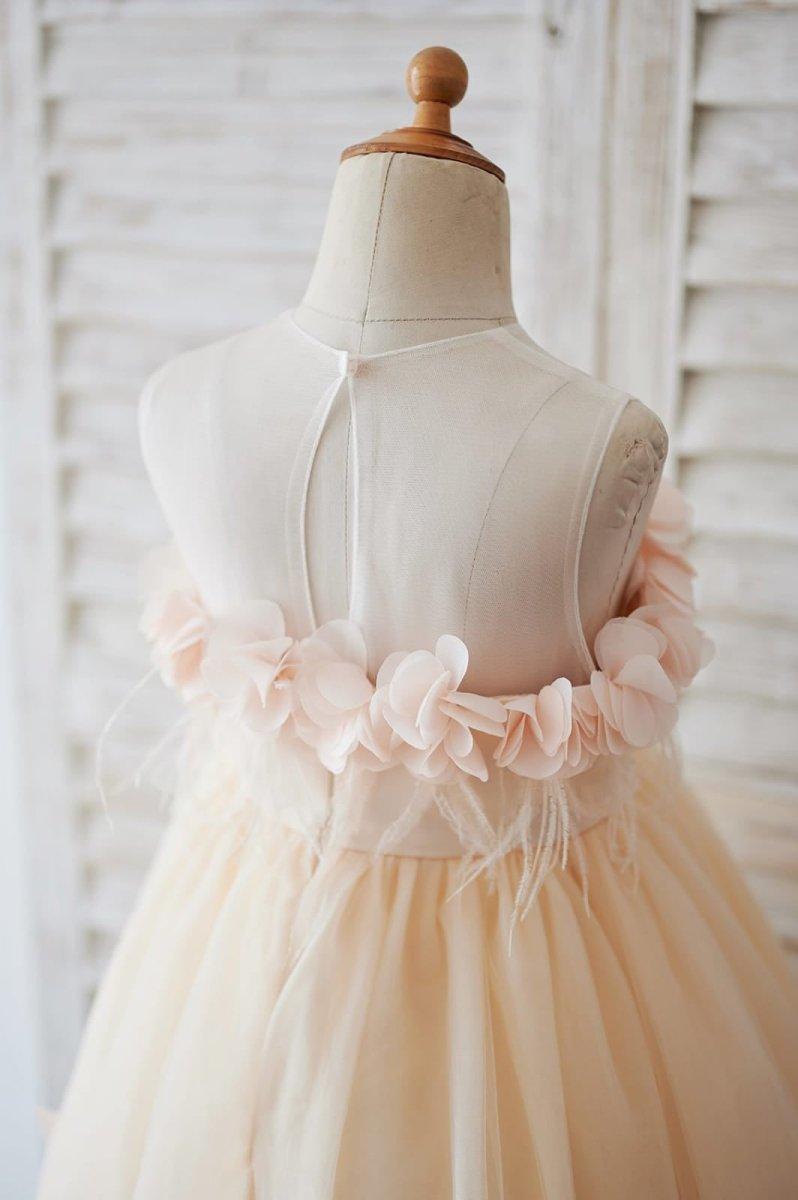 NumberSea - Ball - Gown/Princess Tulle Knee - length Flower Girl Dress