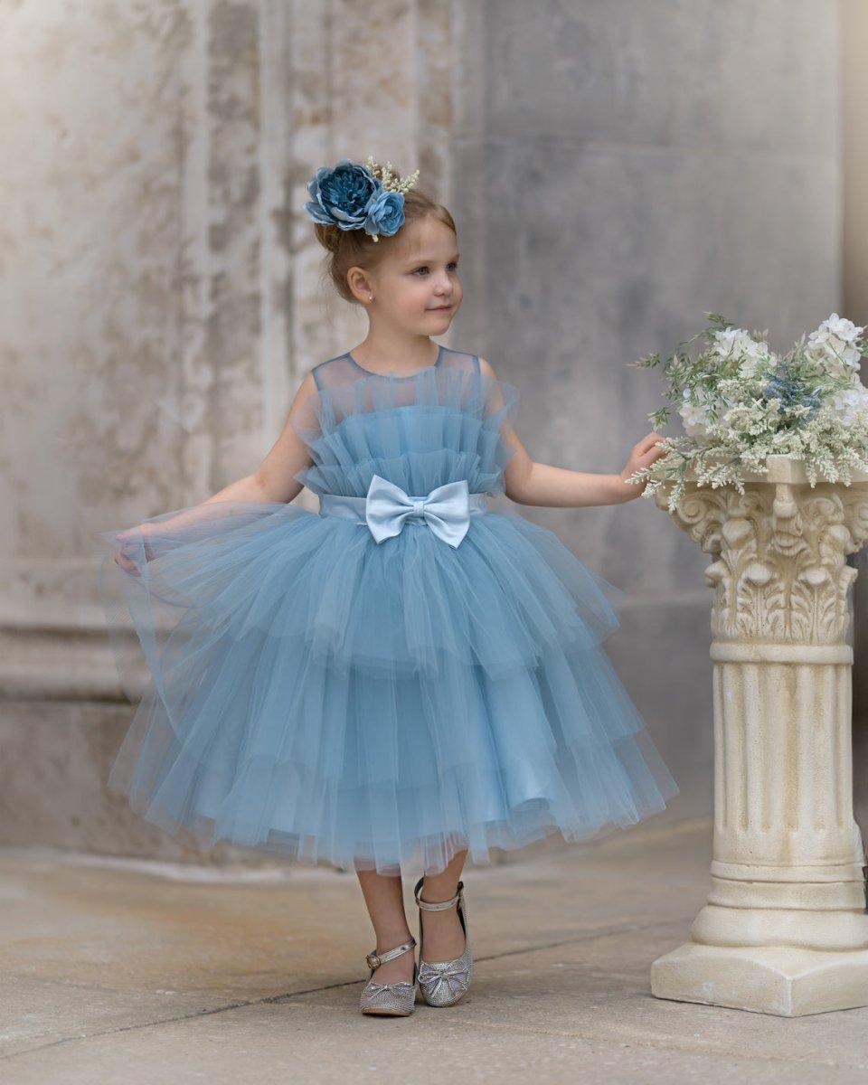 NumberSea - Ball - Gown/Princess Tulle Knee - length Flower Girl Dress