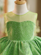 NumberSea - Ball - Gown/Princess Tulle Knee - length Green Baby Girl Dress