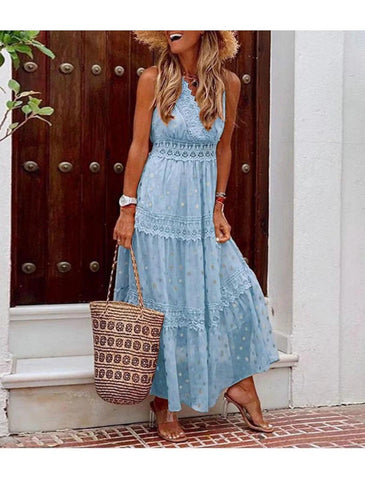 NumberSea - Beach Little White Dresses Boho Wedding Dresses A - Line V Neck Sleeveless Ankle Length Chiffon Bridal Gowns With Appliques