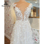 NumberSea - Boho A - Line Wedding Dress Custom For Women 2025 Sexy Off the Shoulder Backless Lace Appliques Bride Gown Sweep vestidos de novia