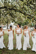 NumberSea - Bridesmaid Dress Bow - Back Mermaid Long