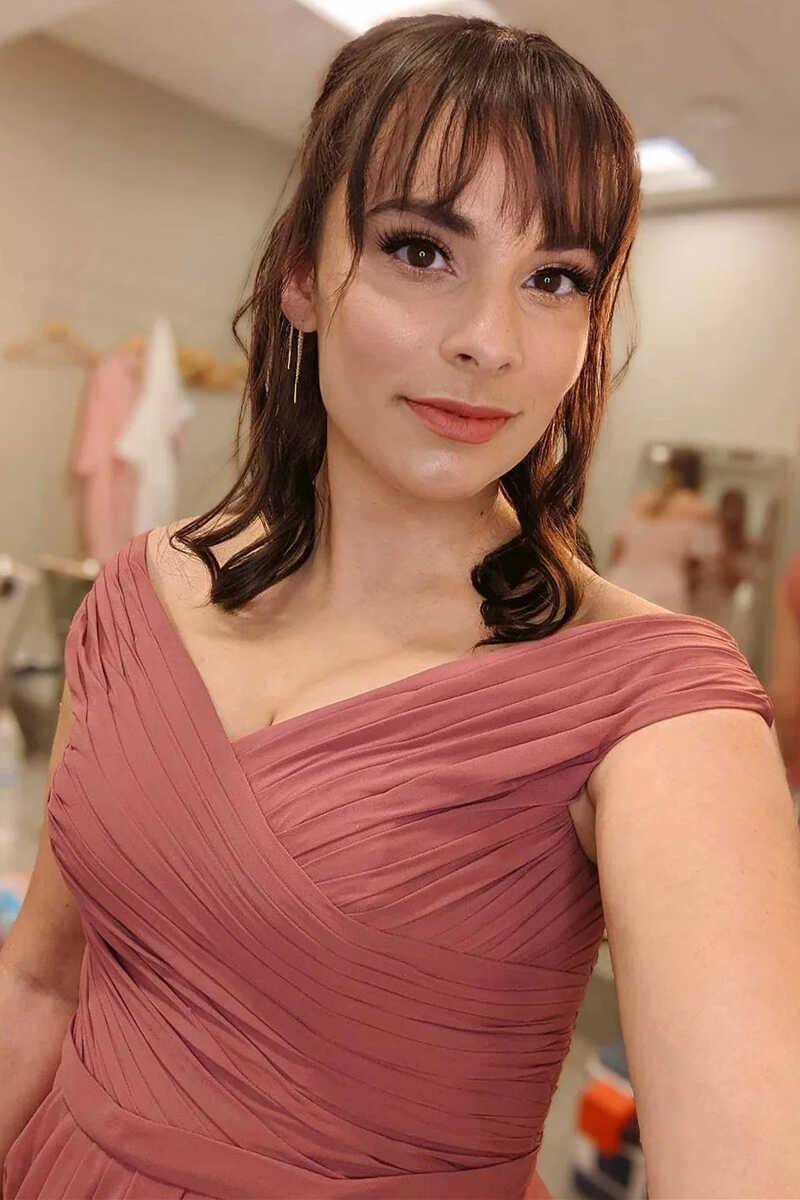 NumberSea - Bridesmaid Dress Chiffon Off - the - Shoulder Long with Slit