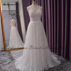 Vestido de novia NumberSea con corpiño de encaje elegante