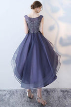 Lindos vestidos de fiesta/regreso a casa con volantes y encaje azul marino