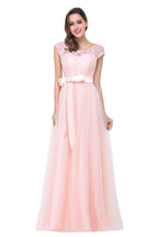 Crew Floor-length A-line Sashes Chiffon Bridesmaid Dresses