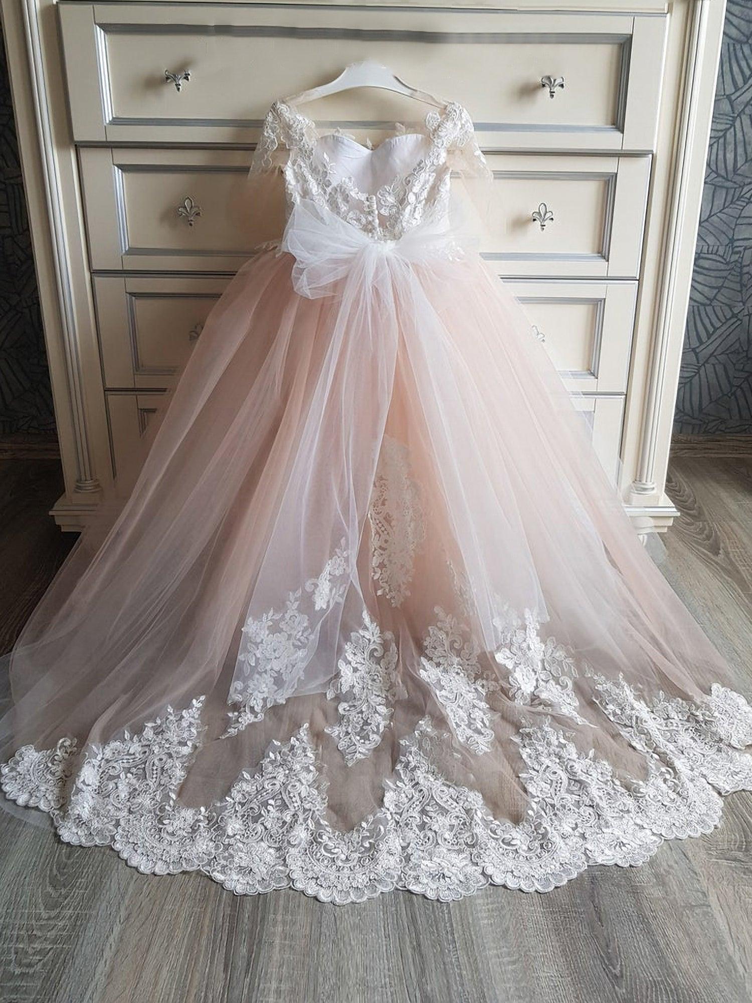 Cute Long Princess Boho Flower Girl Dresses with Sleeves – NumberSea
