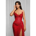 Vestido elegante y lujoso Numbersea para fiesta de noche, graduación, con escote en V, sin mangas, lentejuelas y abertura lateral