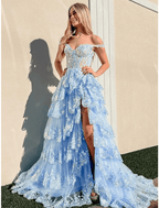 Vestidos de fiesta de sirena/trompeta, corsés, vestido formal, cola de corte, sin mangas, hombros descubiertos, tul con abertura de lentejuelas