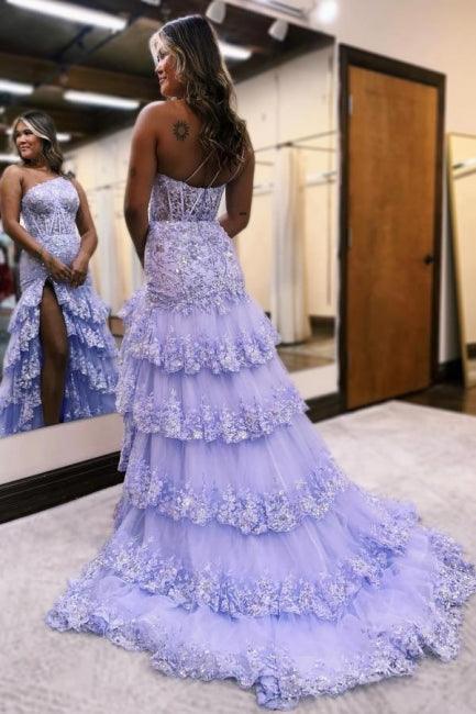Erstaunliches säulenförmiges ärmelloses Ballkleid aus Satin mit Rüschenschlitz