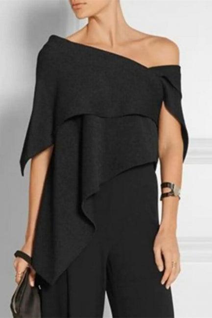 Designer Schwarzes Brautmutterkleid Chiffon Brautjungfern-Overall