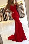 Designer Abendkleider Lange rote Ballkleider