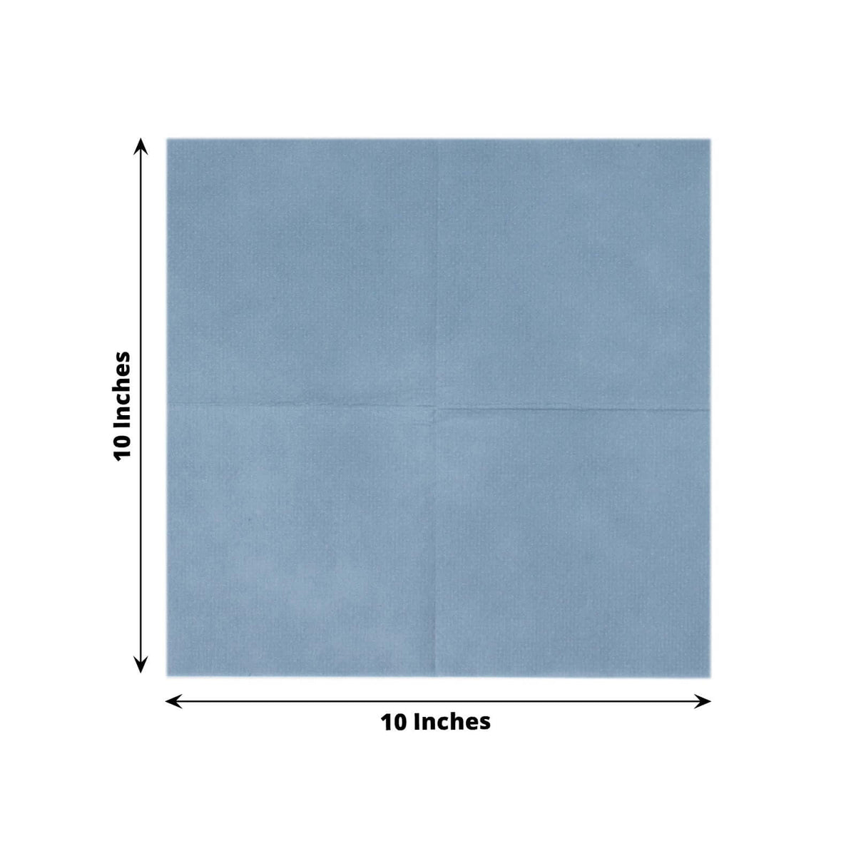 20 Pack Linen-Like Paper Napkins 5"x5" Dusty Blue - Soft Single-Use Airlaid Cocktail Napkins