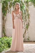 Elegante Brautjungfernkleider Lange Chiffon-Brautjungfernkleider