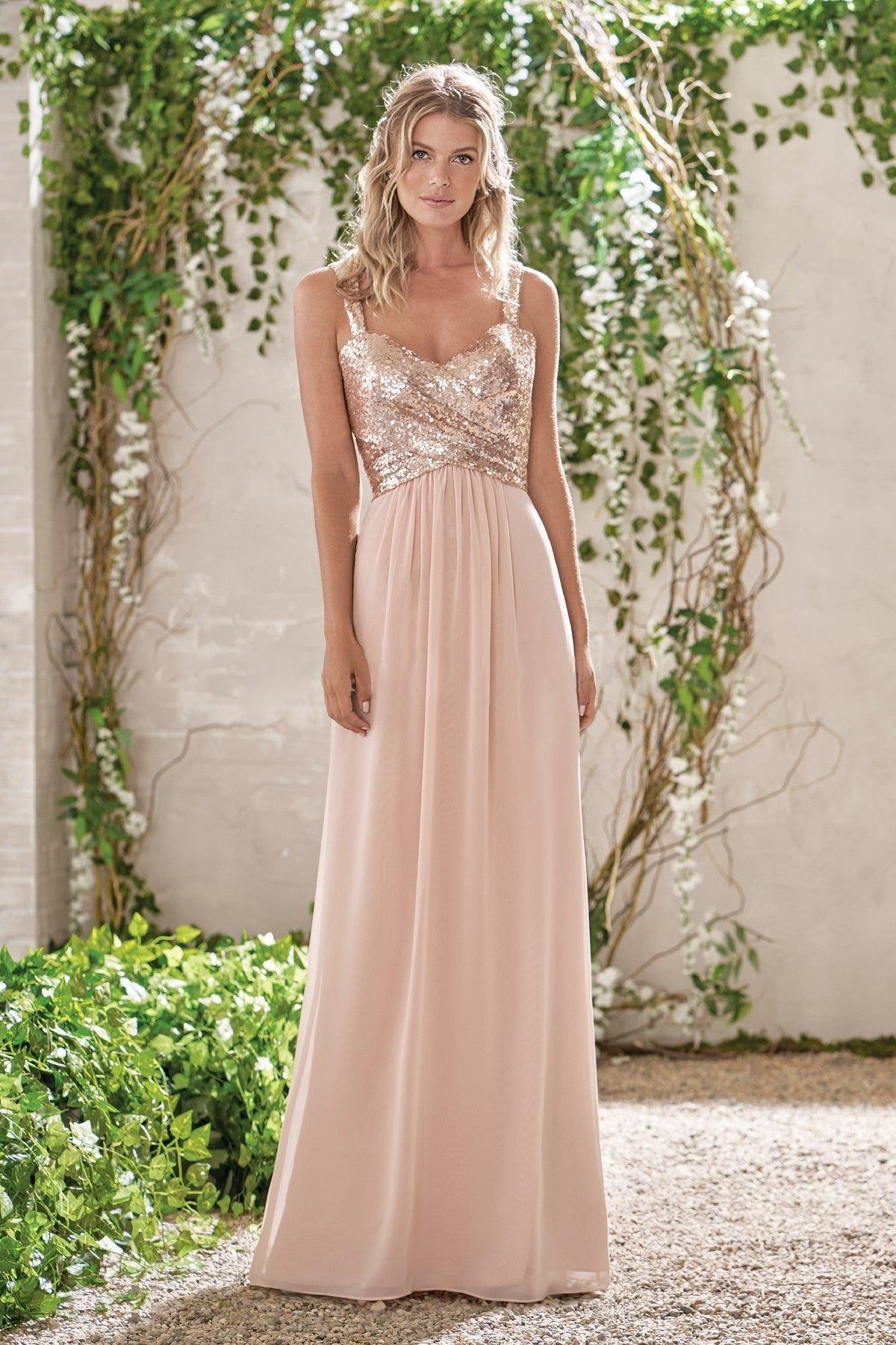 Elegante Brautjungfernkleider Lange Chiffon-Brautjungfernkleider