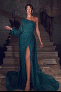 Elegante Abendkleider Dunkelgrün | Abendmode Lang Spitze
