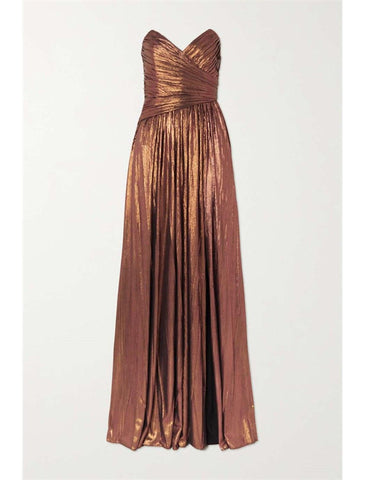 Meerjungfrau/Trompete Abendkleid Sexy Kleid Cocktail Party Hochzeit Empfang Bodenlang Ärmellos Trägerlos Polyester mit gerüschtem Schlitz