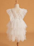 Kurzes/Minikleid aus Spitzentüll (2003227815) 