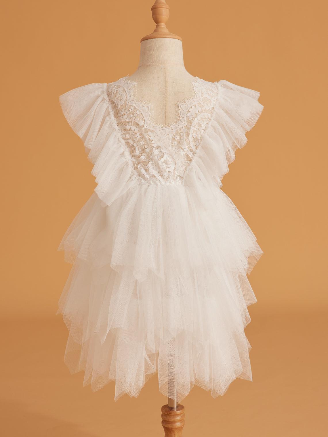 Kurzes/Minikleid aus Spitzentüll (2003227815) 