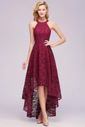 Fabulous A-Line Scoop Sleeveless Appliques Lace Bridesmaid Dresses