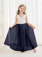 Enchanted Tulle Lace Flower Girl Dress
