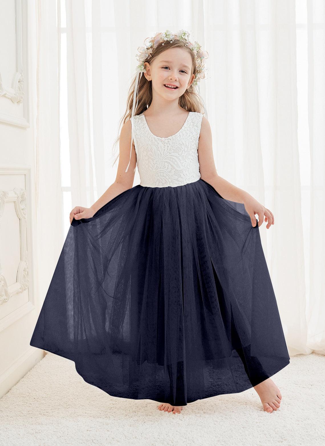 Enchanted Tulle Lace Flower Girl Dress