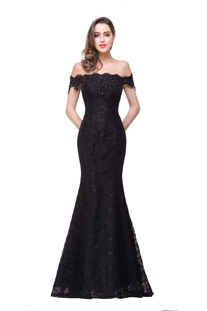 Floor-Length Mermaid Lace Off Shoulder Bridesmaid Dresses
