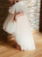 Vestidos de tul para fiesta de bodas y niñas con flores