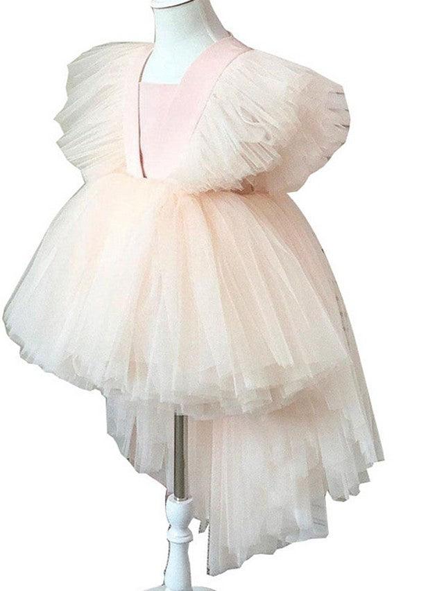 Vestidos de tul para fiesta de bodas y niñas con flores
