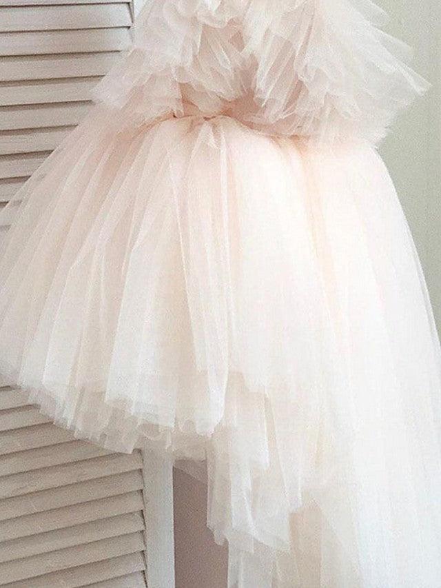 Vestidos de tul para fiesta de bodas y niñas con flores