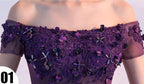 Homecoming Dress Purple Off-the-shoulder Short Prom Dress Party Dress