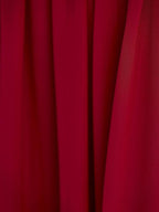 Long A-Line Square Neck Chiffon Junior Bridesmaid Dress With Lace Ruching