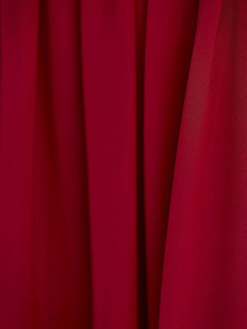 Long A-Line Square Neck Chiffon Junior Bridesmaid Dress With Lace Ruching