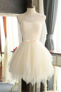 Mini vestidos de fiesta cortos de tul con encanto, vestidos de regreso a casa