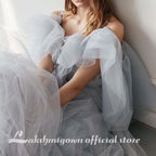 NumberSea - NumberSea A Line Beach Wedding Dresses Spaghetti Strap Tulle Backless