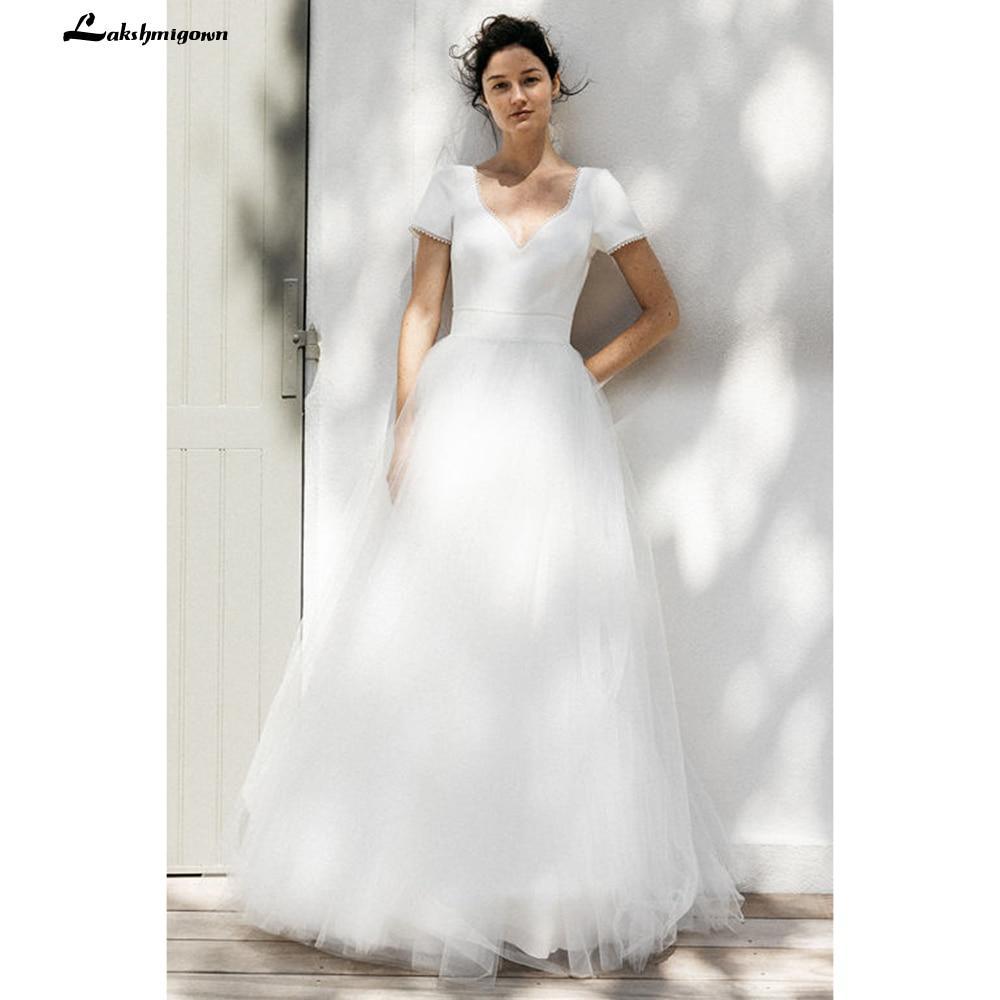 NumberSea - NumberSea A Line Lace Wedding Dresses Elegant Applique Long Sleeve