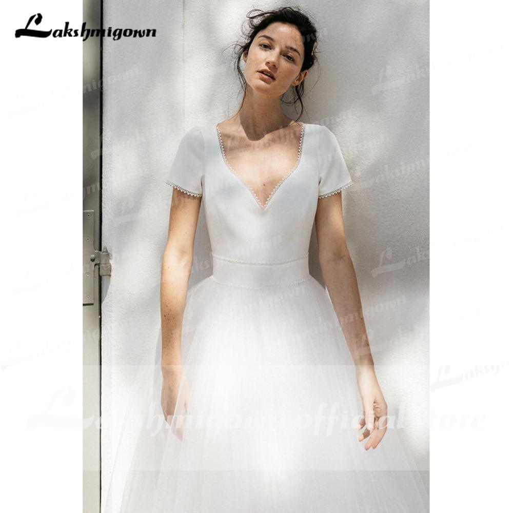 NumberSea - NumberSea A Line Lace Wedding Dresses Elegant Applique Long Sleeve